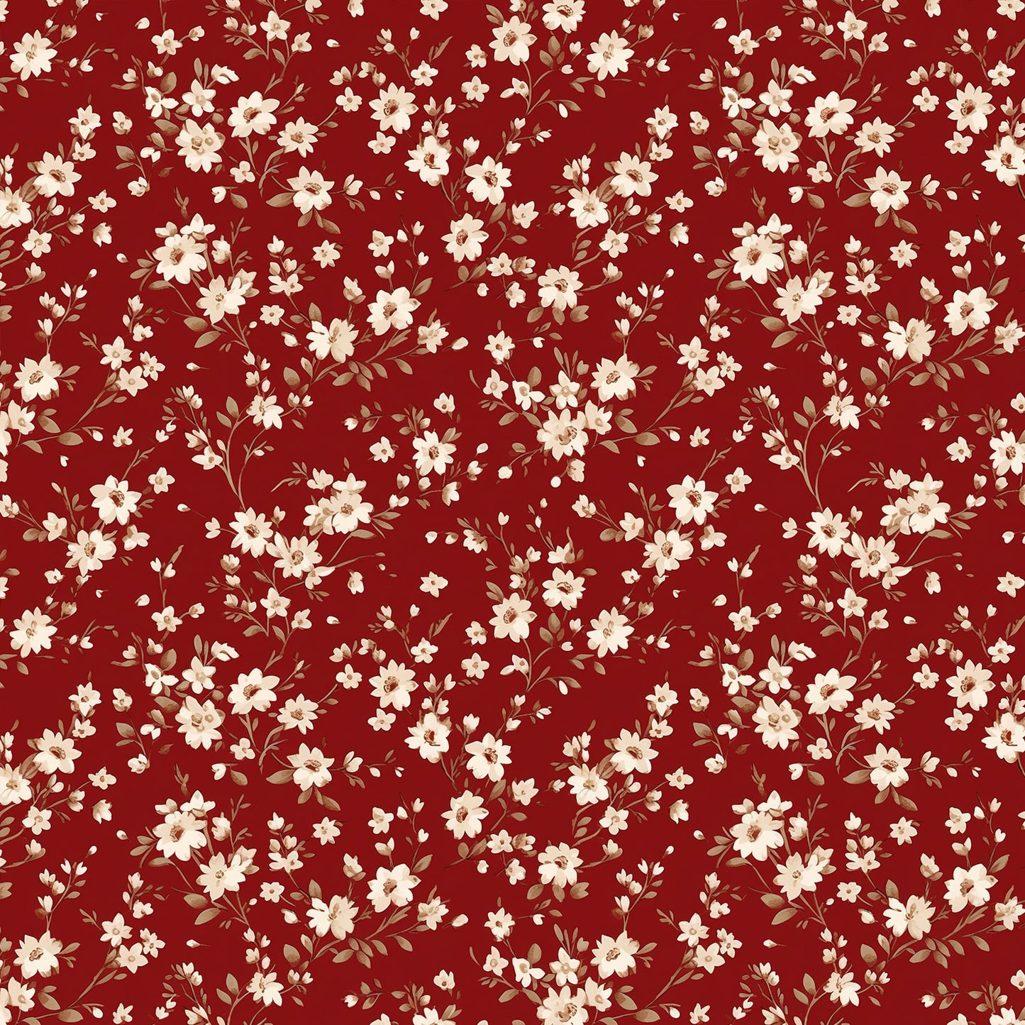VB Blümchen rot creme