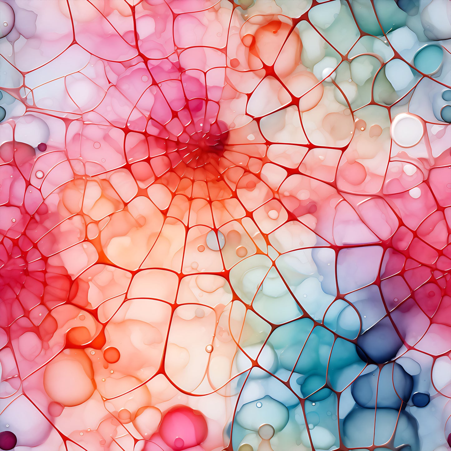 VB Spider colorful Spiderweb