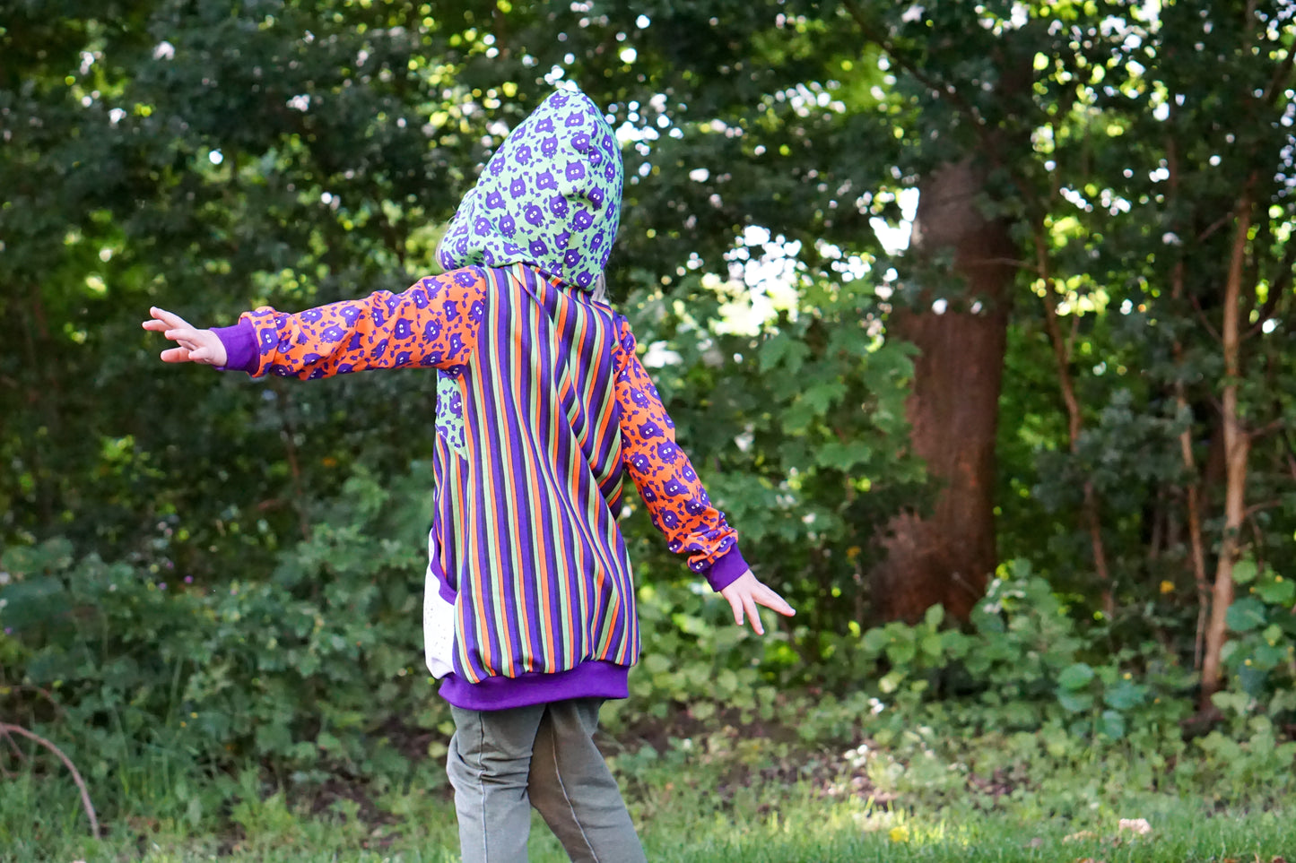 VB Halloween little Batty Kombi Streifen bunt