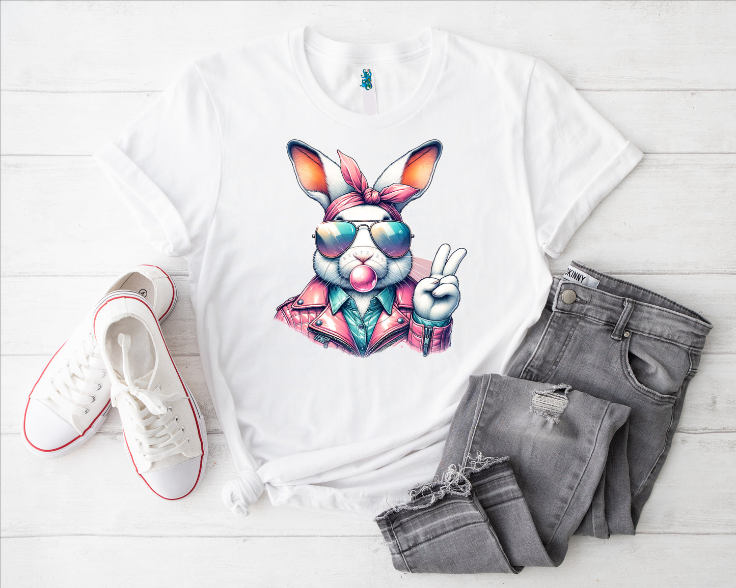 Hase Girl III Bügelbild
