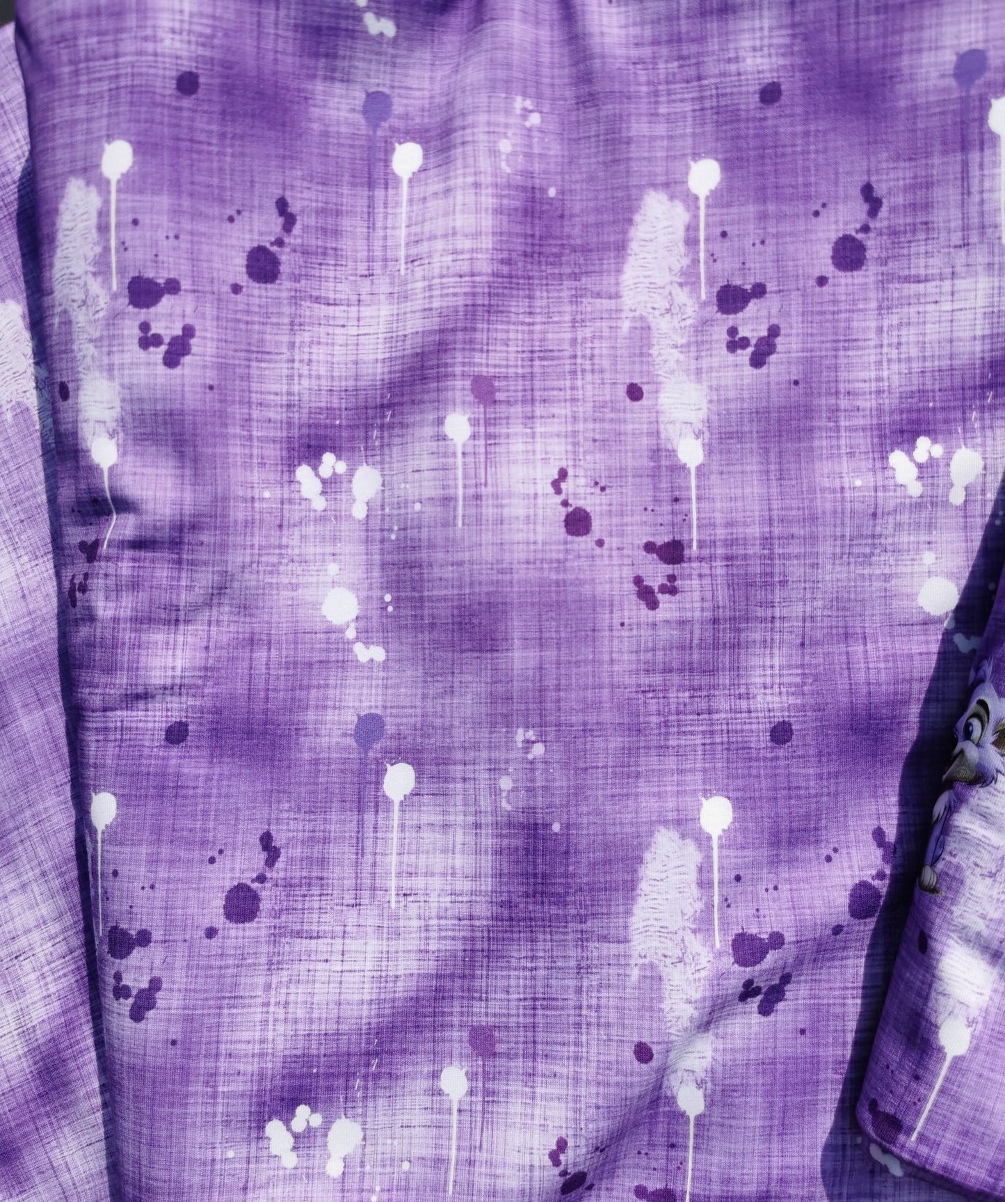 Denim Kleckse kleiner Wolf lila AO