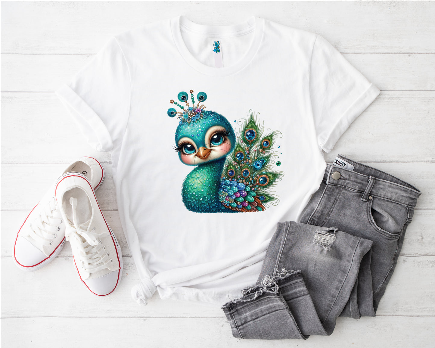 Pfau I Bügelbild