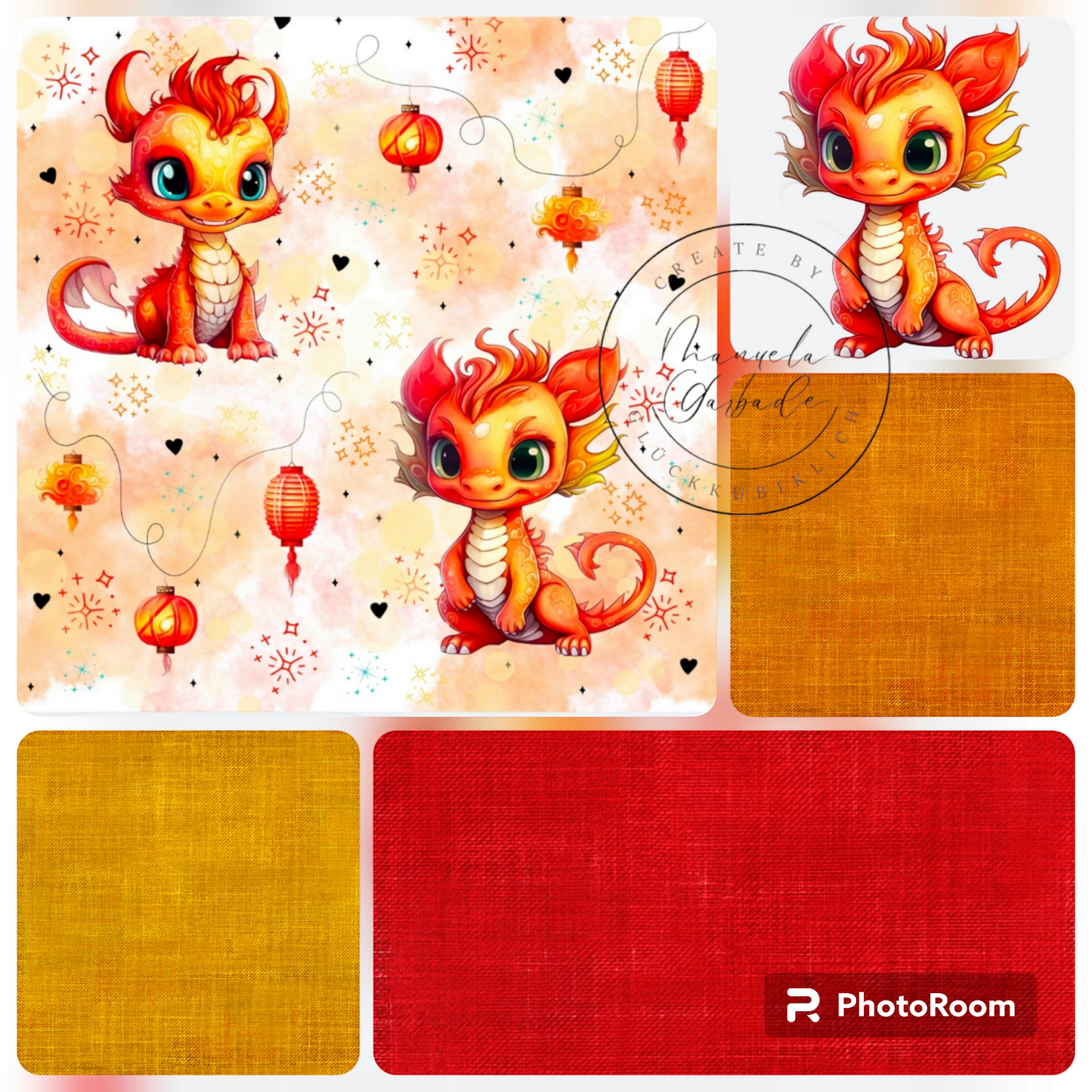 Feuer Drache Drachenjahr 2024