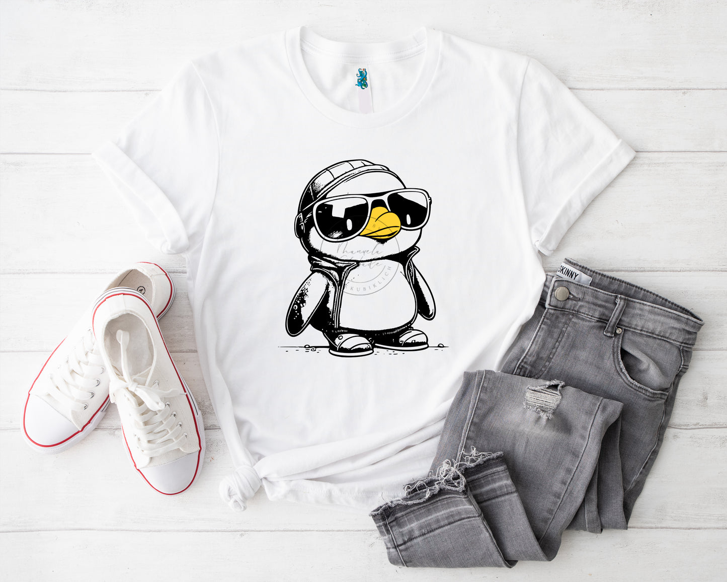 Pinguin II Bügelbild