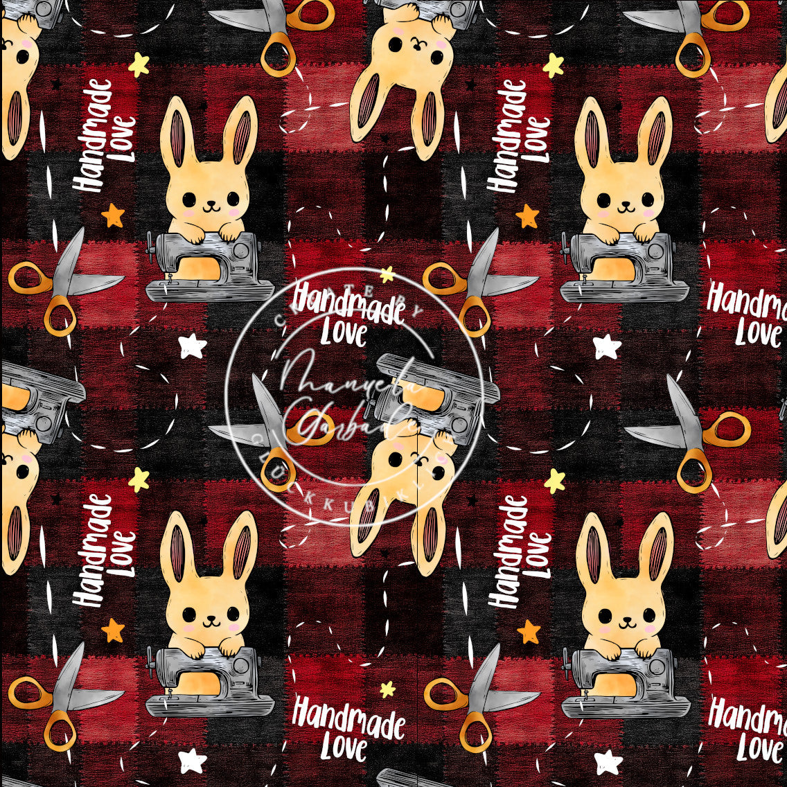 VB Hase Handmade Love rot