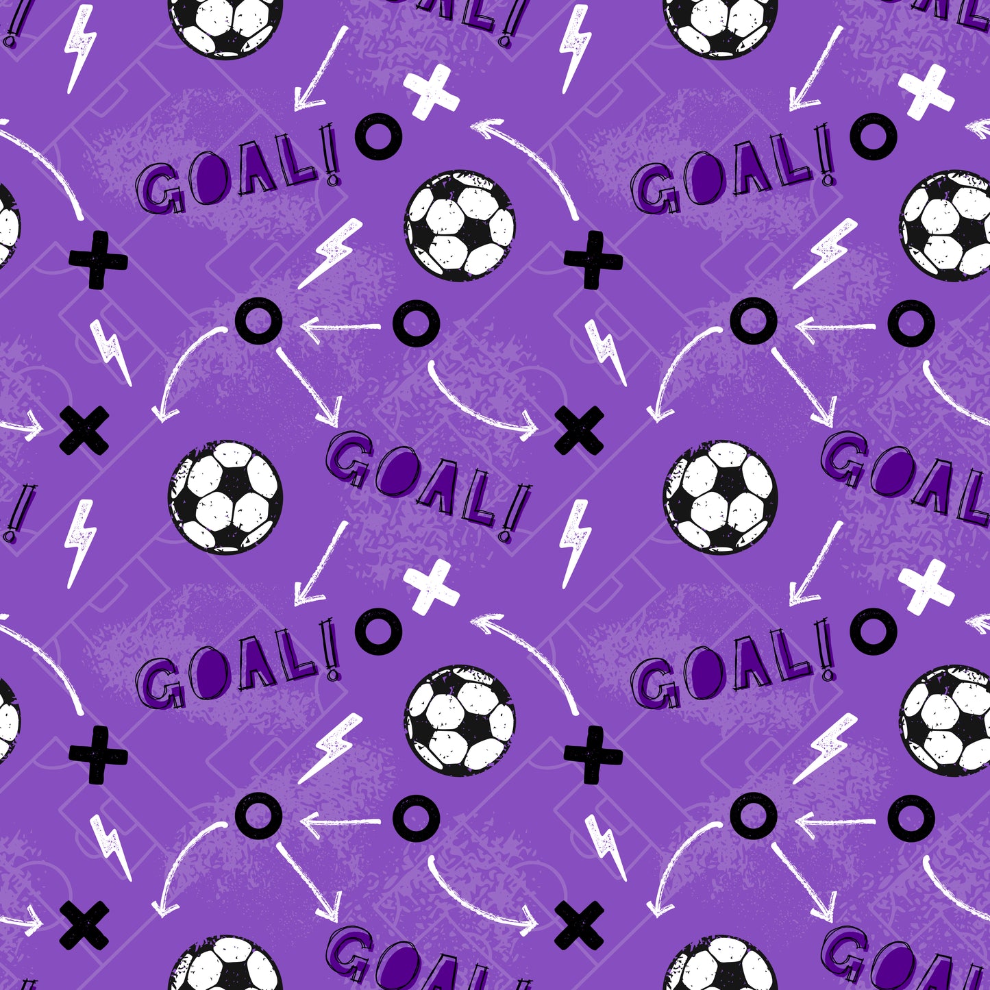 VB Fußball lila Goal