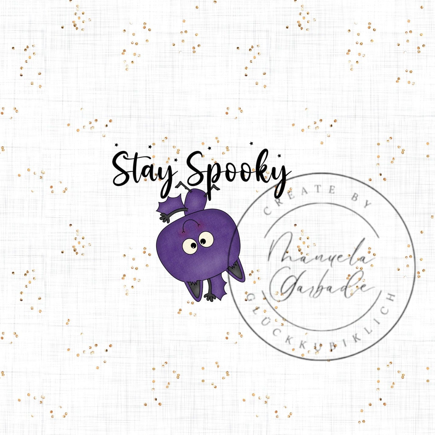 VB little Batty Panel stay Spooky ca 45x45cm