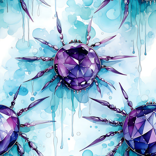 VB Spider Light Blue Spiderweb