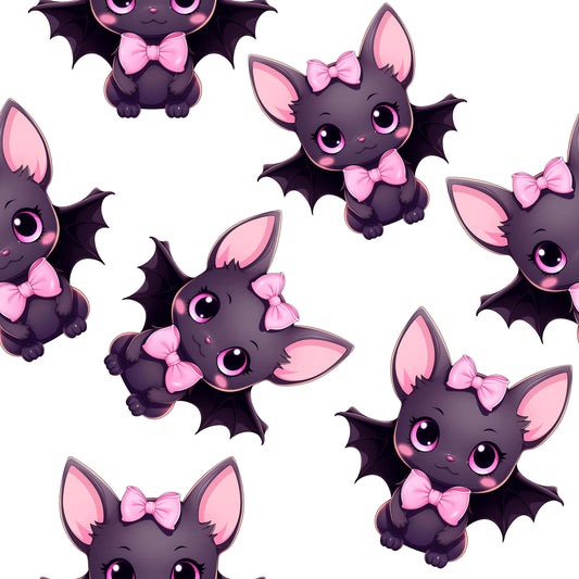 VB Halloween Fledermaus  rosa-weiß