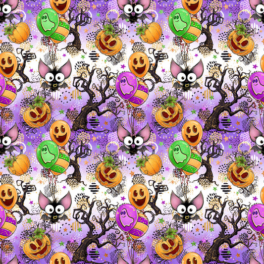 VB Halloween Bat Family Grusel lila