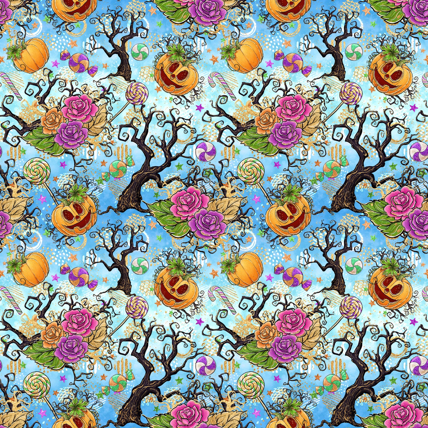 VB Halloween Bat Family Grusel hellblau