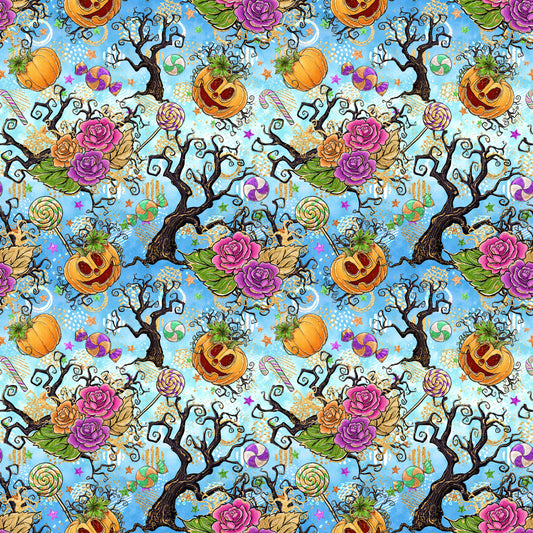 VB Halloween Bat Family Grusel hellblau