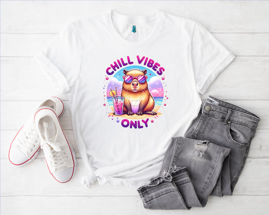 Capy Chill Vibes Bügelbild