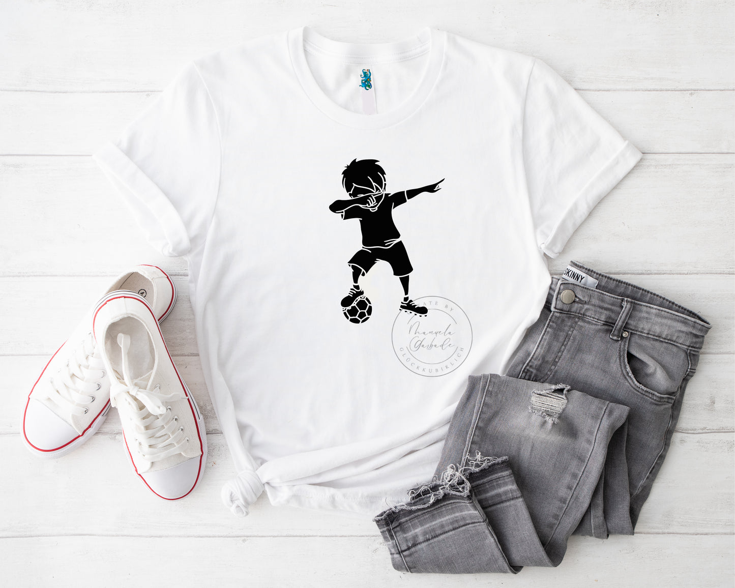 Fußball Boy Bügelbild