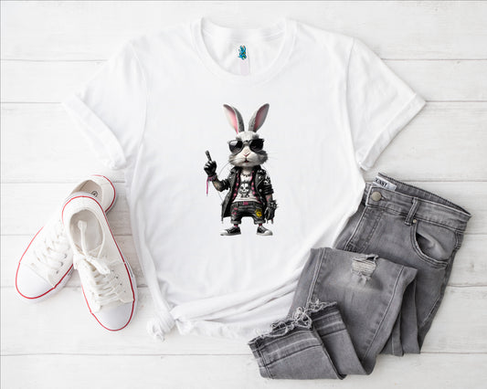 Hase Punk I Bügelbild