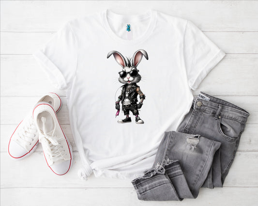 Hase Punk V Bügelbild