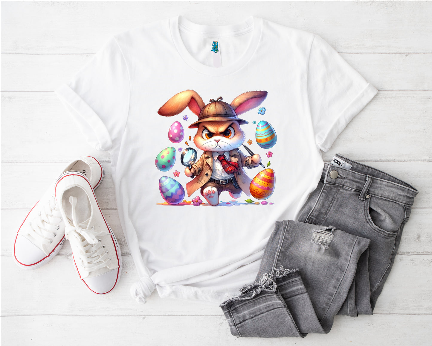 Hase crazy IV Bügelbild