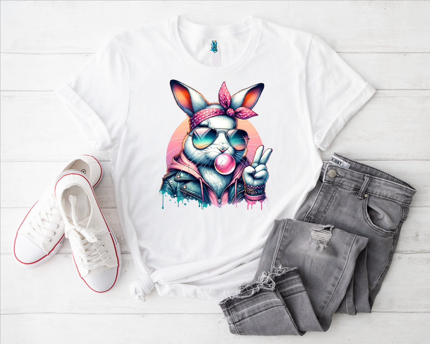 Hase Girl IV Bügelbild