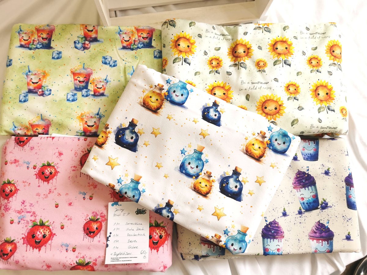 Stoffpaket Jersey 5Meter "P"