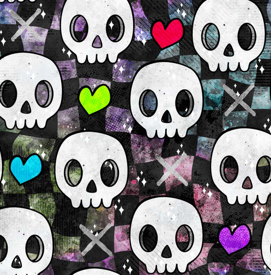 VB Loveskulls bunter Hintergrund