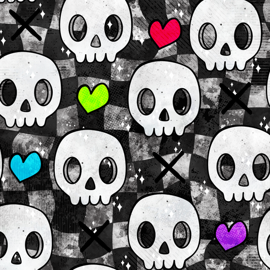 VB Loveskulls grauer Hintergrund