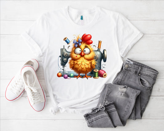 Näh-Huhn II Bügelbild