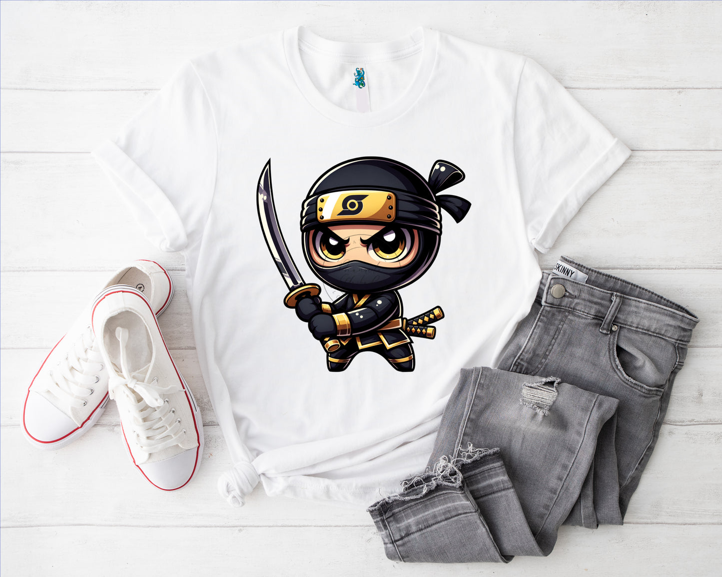 Ninja gold Bügelbild