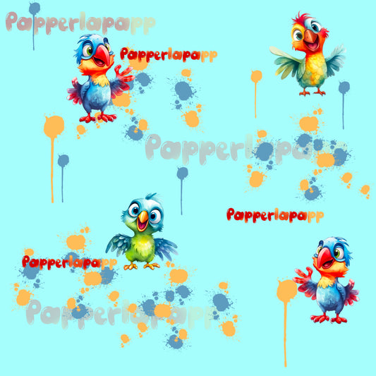 VB Papperlappapp papagei Türkies