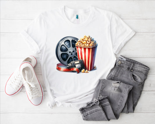 Popcorn Kino Bügelbild