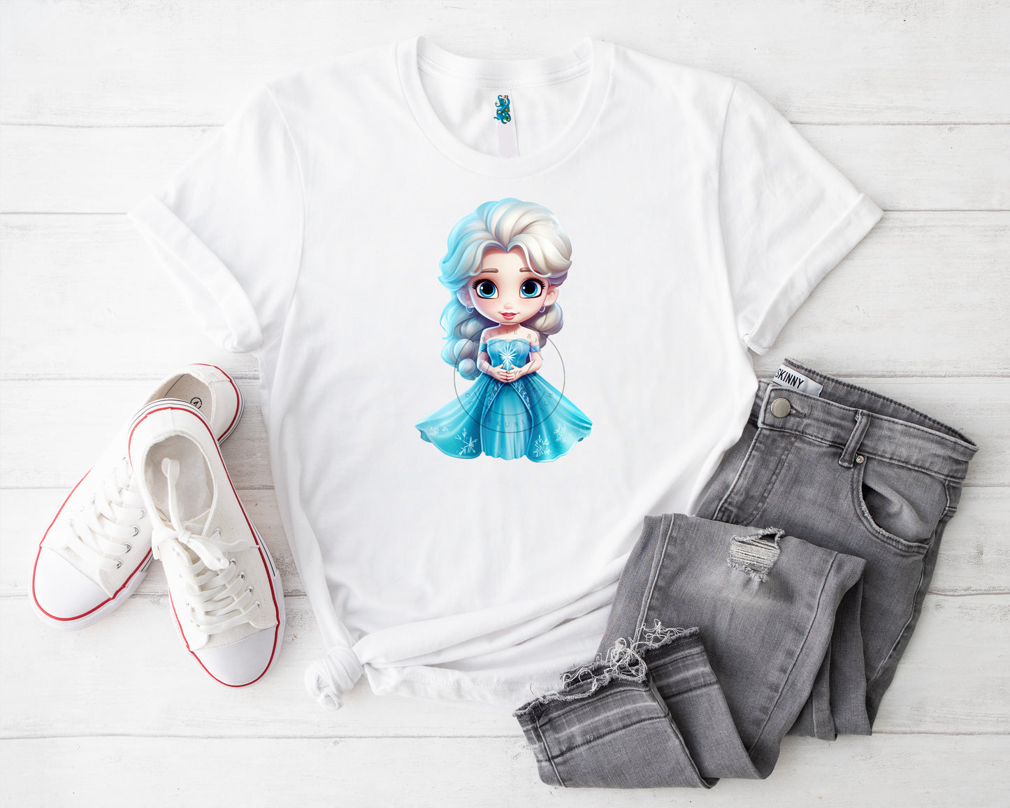 Prinzessin im Schnee Bügelbild