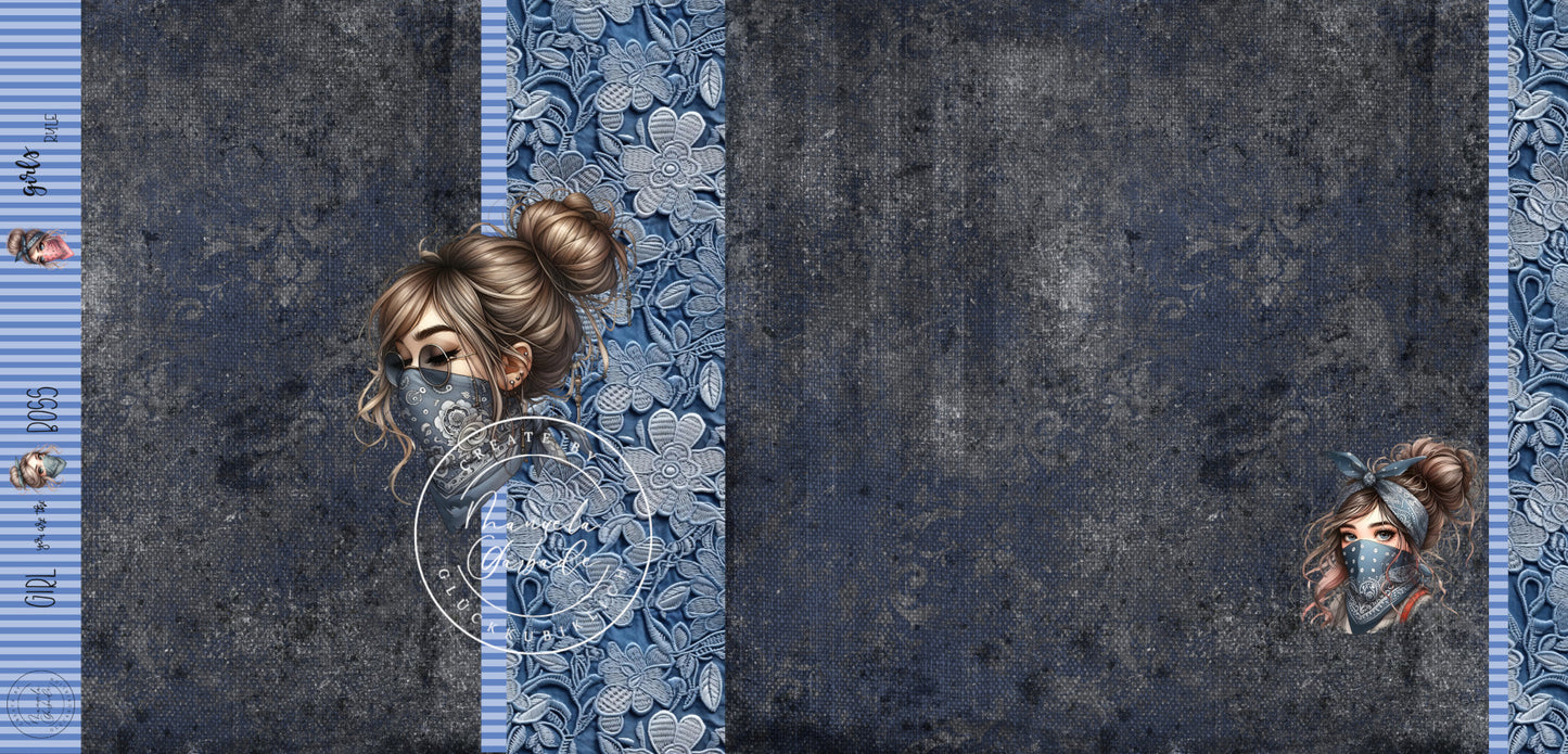 VB Jeans Bandana Girl 75x volle Breite cm