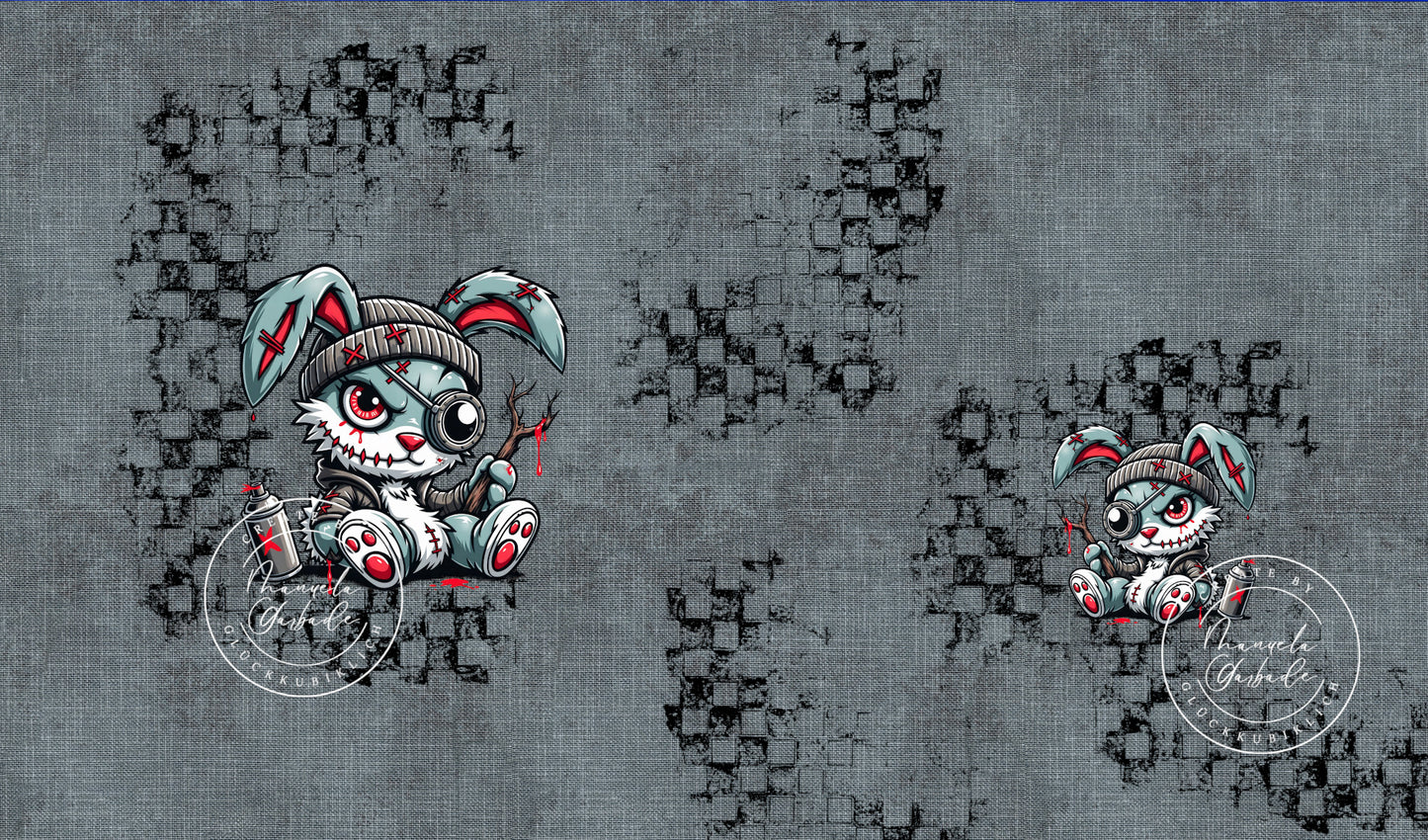 VB Gothic Hase Graffiti  Panel ca. 100cm x volle Breite