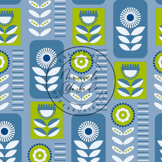 VB Nordic Blumen MIX blau