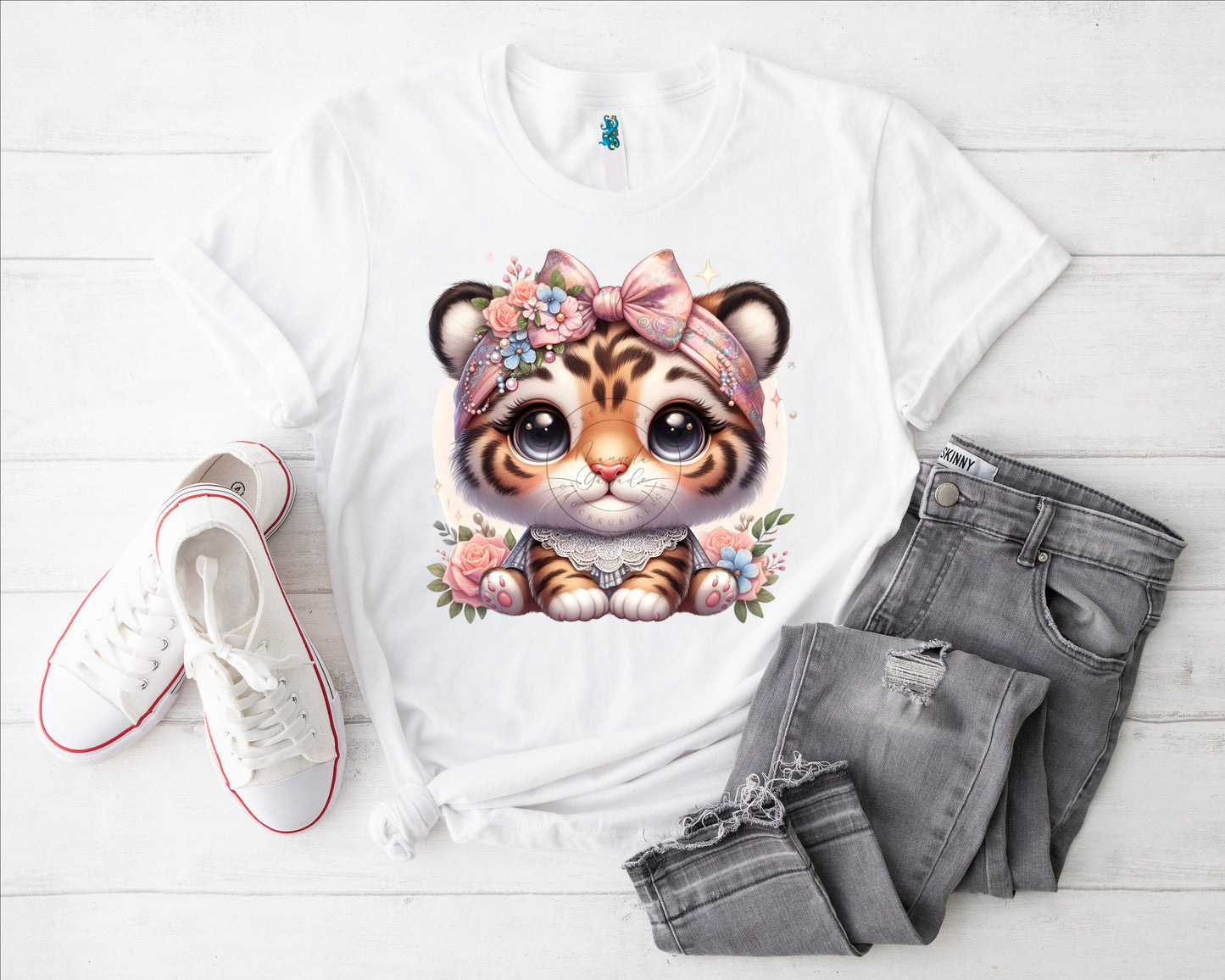 Tiger Girl II Bügelbild