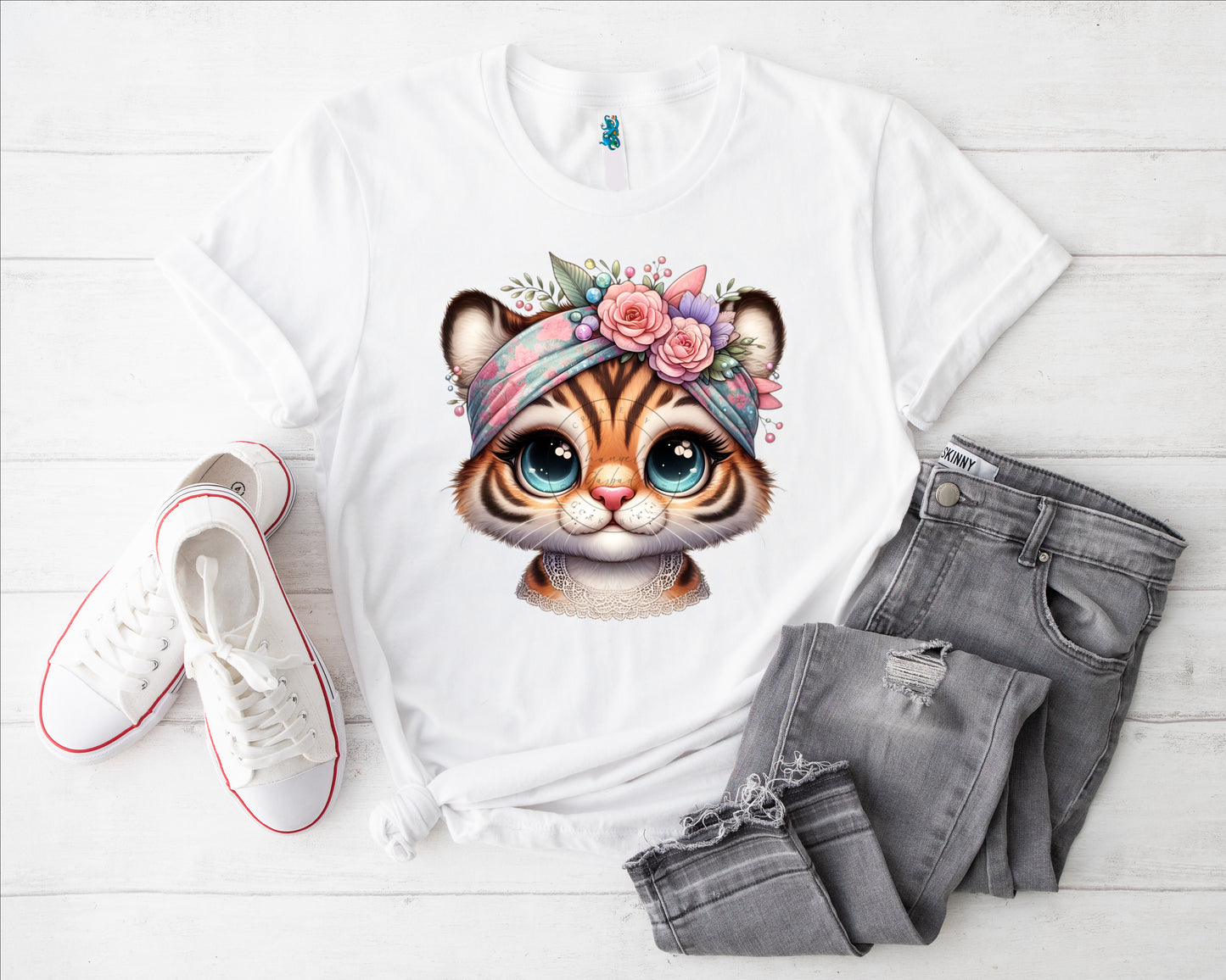 Tiger Girl III Bügelbild