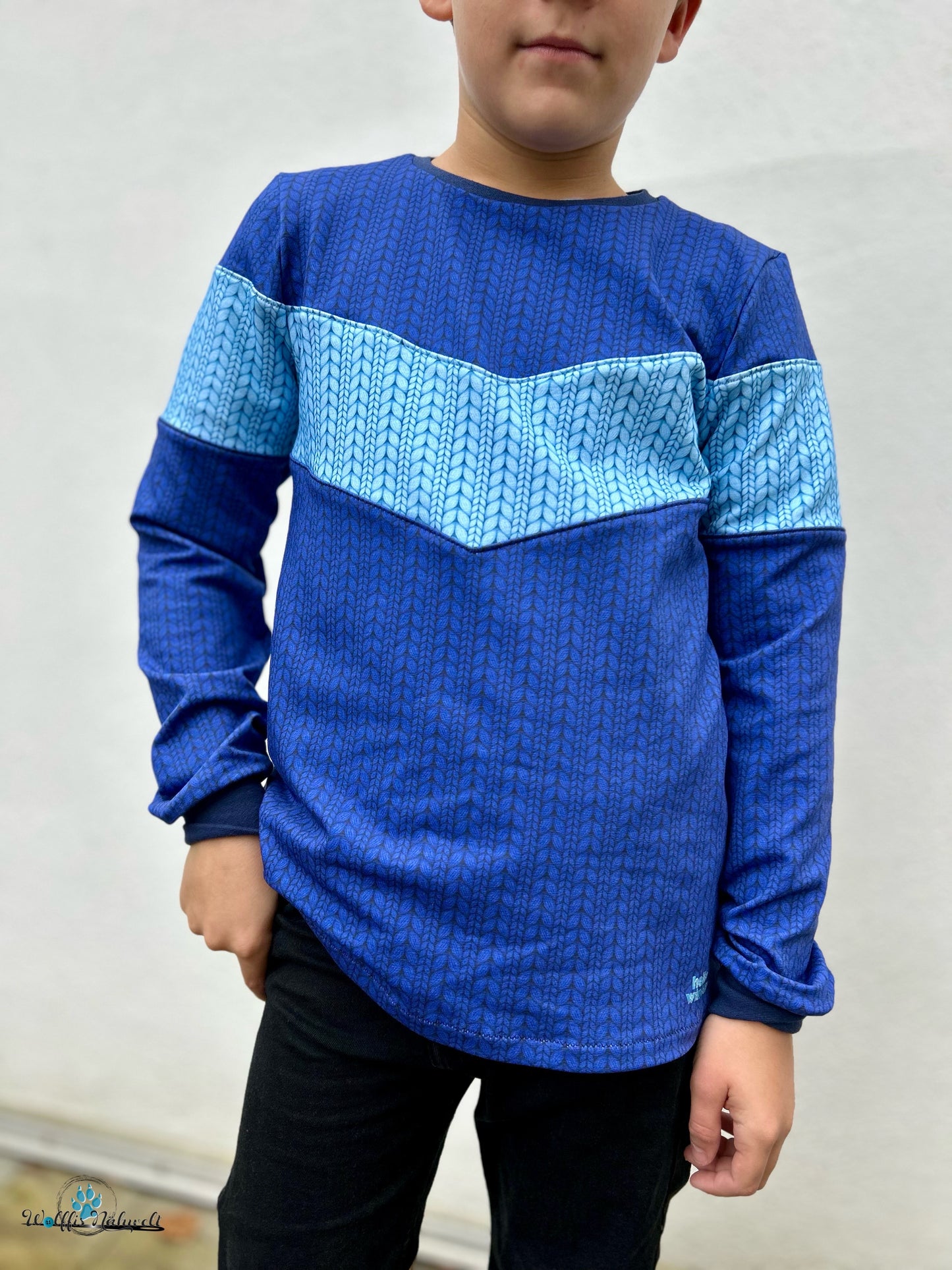 Wolle blau