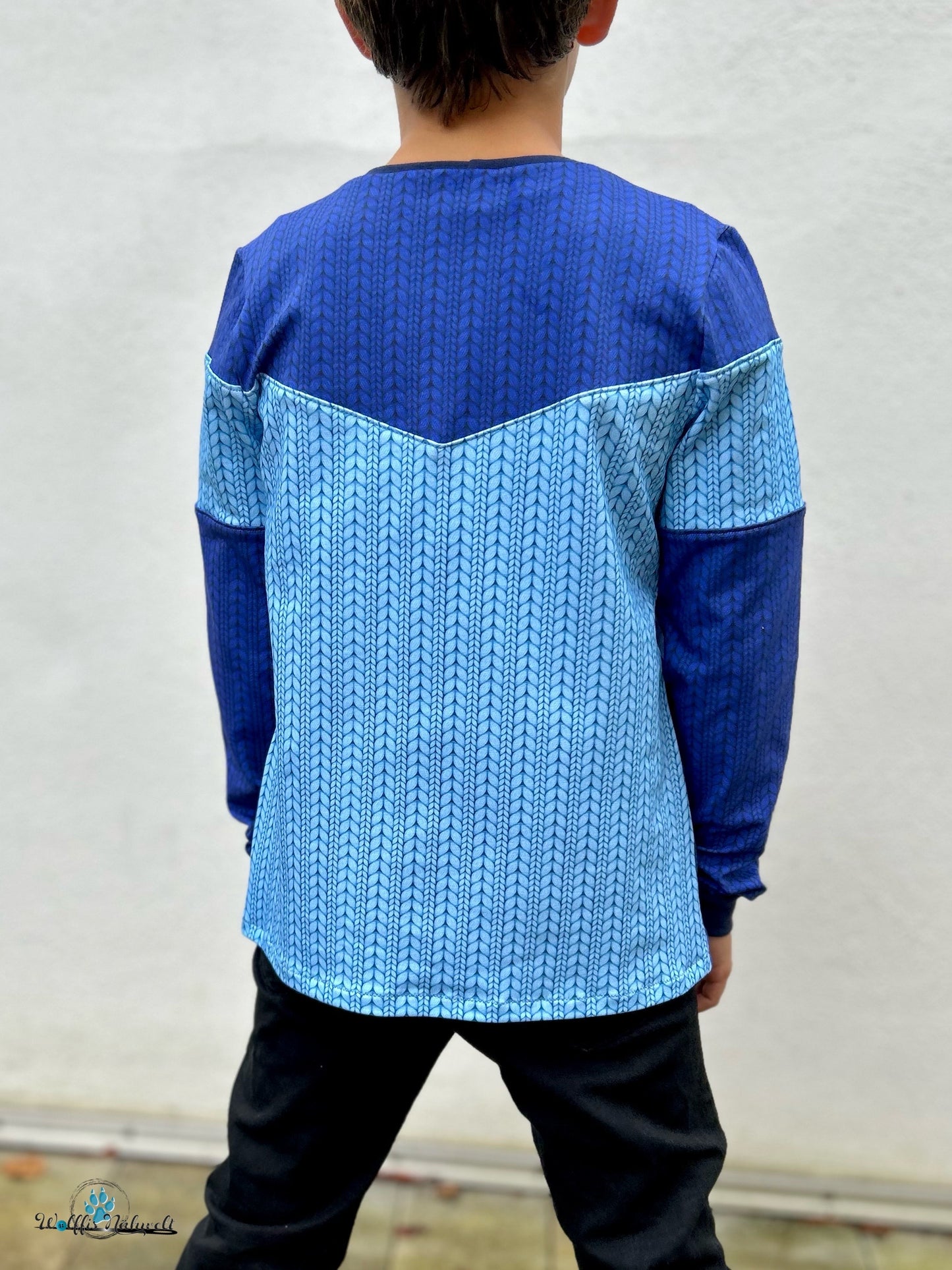 Wolle blau