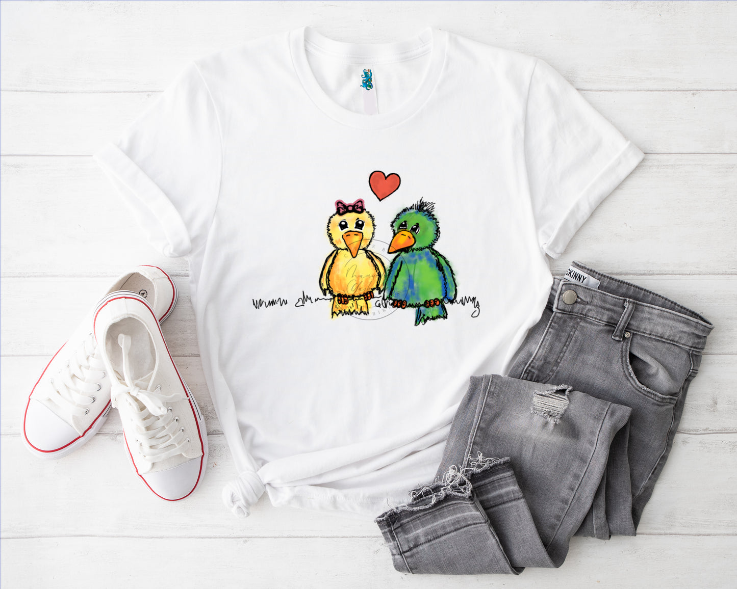 kleiner Piep love Bügelbild